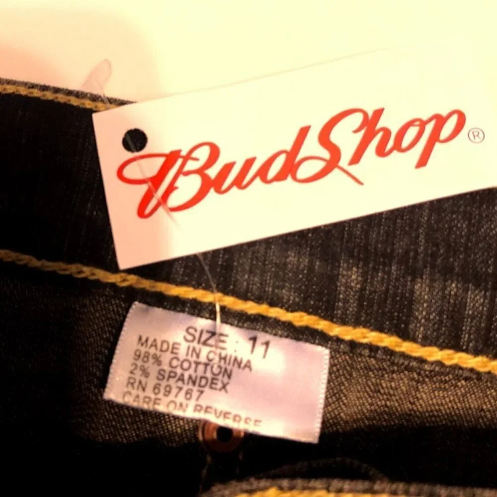 Budweiser Women's Denim Blue Jean Skirt NWT Sz 11